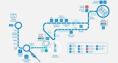 mapa alteração de serviço linha 203
